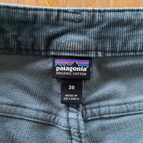 Patagonia blue grey low rise skinny leg corduroy pants size 30 - Picture 4 of 6